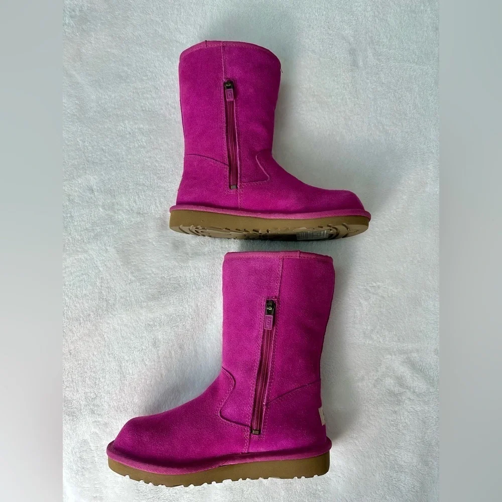 UGG Lil Sunshine Fuschia Pink Suede Boots Size 3